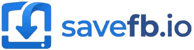 شعار savefb.io — أداة تنزيل فيديوهات فيسبوك